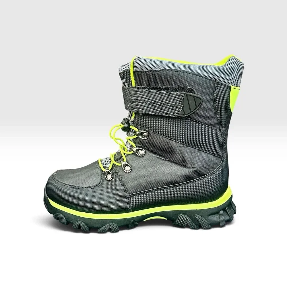 DSG Menace-Volt Unisex Kids Snow Boots 3M Thinsulate Waterproof Gray/Green 6